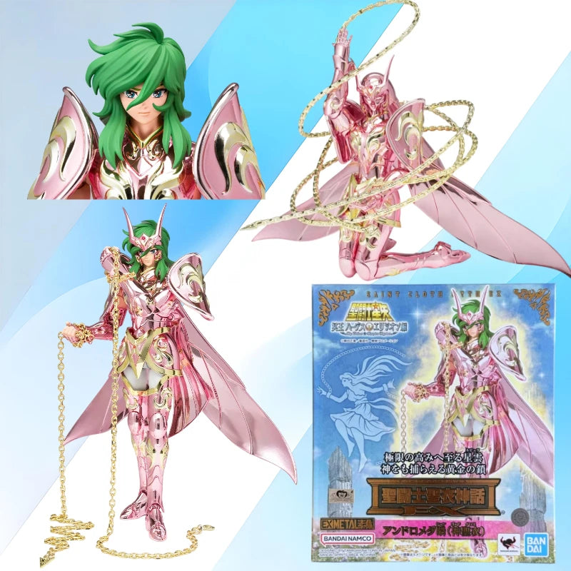 Original Bandai Saint Cloth Myth EX Andromeda Shun God Cloth Figures PVC Action Model Collection Toys Gift
