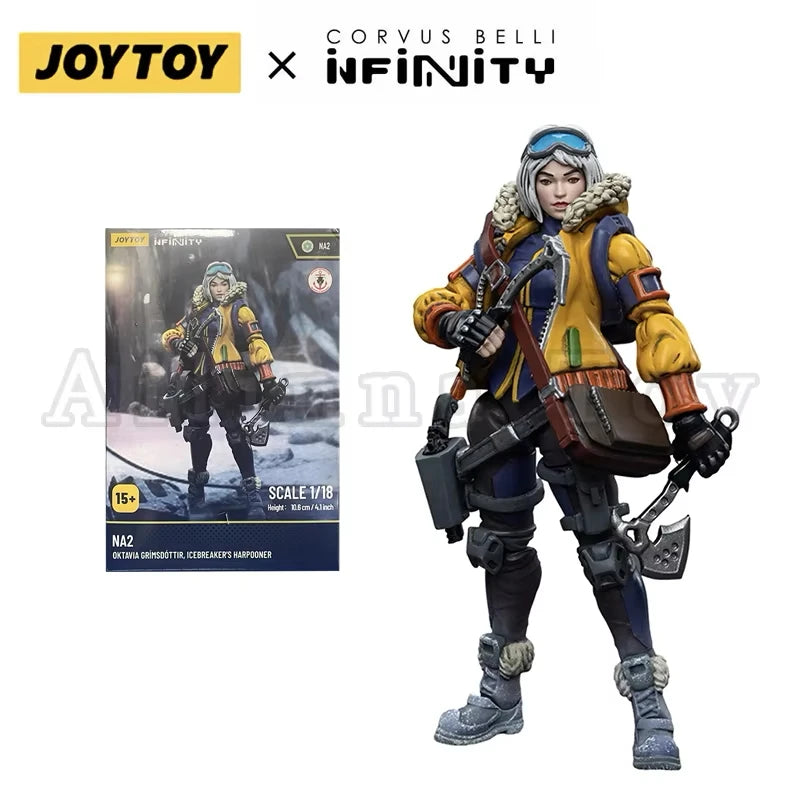 JOYTOY 1/18 Action Figure Infinity Oktavia Grimsdottir lcebreaker's Harpooner Anime Model