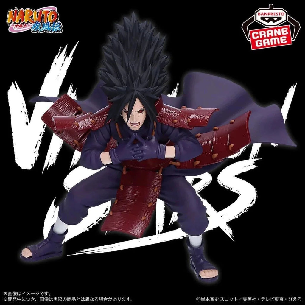 100% Bandai Official Genuine Banpresto VIBRATION STARS Naruto Uchiha Madara Figure Model Anime Statue Toys Gifts