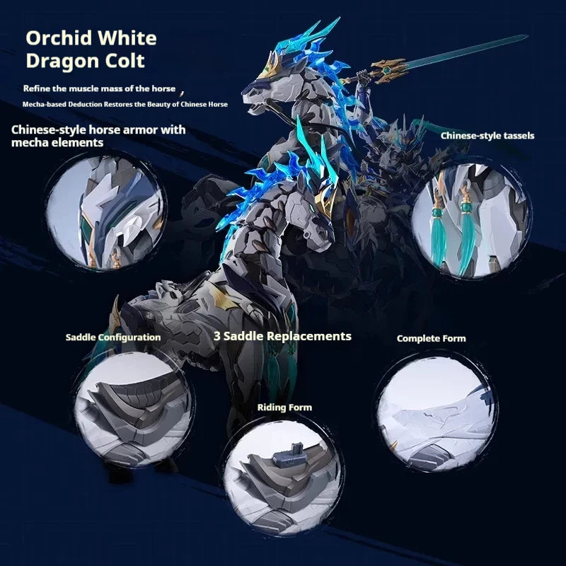 In Stock MOTOR NUCLEAR MNP-XH05 ZHAOYUN Assembling Movable Model Toys Alloy Skeleton Mecha TIANYOUXING LONGDANHUJIANG With Horse