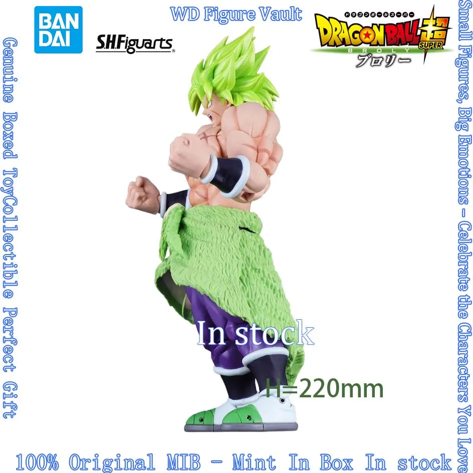 In stock Bandai S.H.Figuarts Super Saiyan Broly Full Power Dragon Ball Super Broly  Figures Anime Model Genuine Boxed Toy Gift