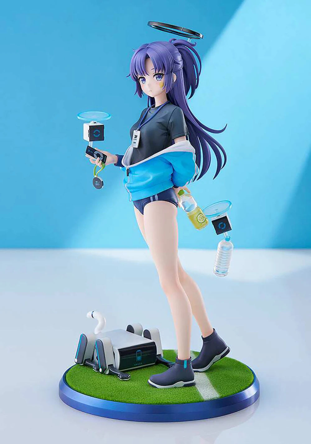 Good Smile Max Factory Blue Archive Hayase Yuuka Gym Uniform 1/7 240mm Anime Figure Artificial Grass Base Collectible Statue