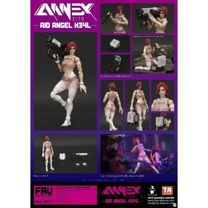 [In Stock] Acid Rain War Original Acid Rain War FAV-SP27 Rescue Angel WF Venue Limited 1/18 Mobile Soldier Model Handmade Toy