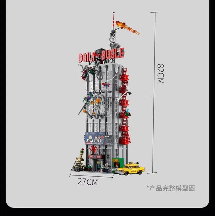 Compatible Home Decor Particles Suitable for Birthday Christmas Gifts Newspaper Office Building Building Blocks Anniversary Set