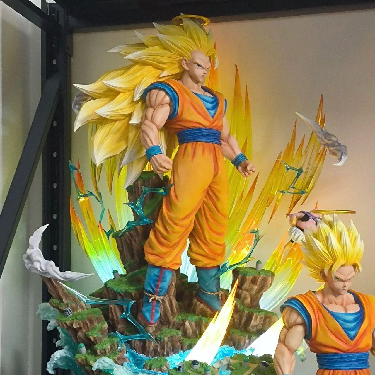 Dragon Ball GK Statue 42cm - Super Saiyan 3 Son Goku Ultra Instinct Form, Anime Collectible Model Figure