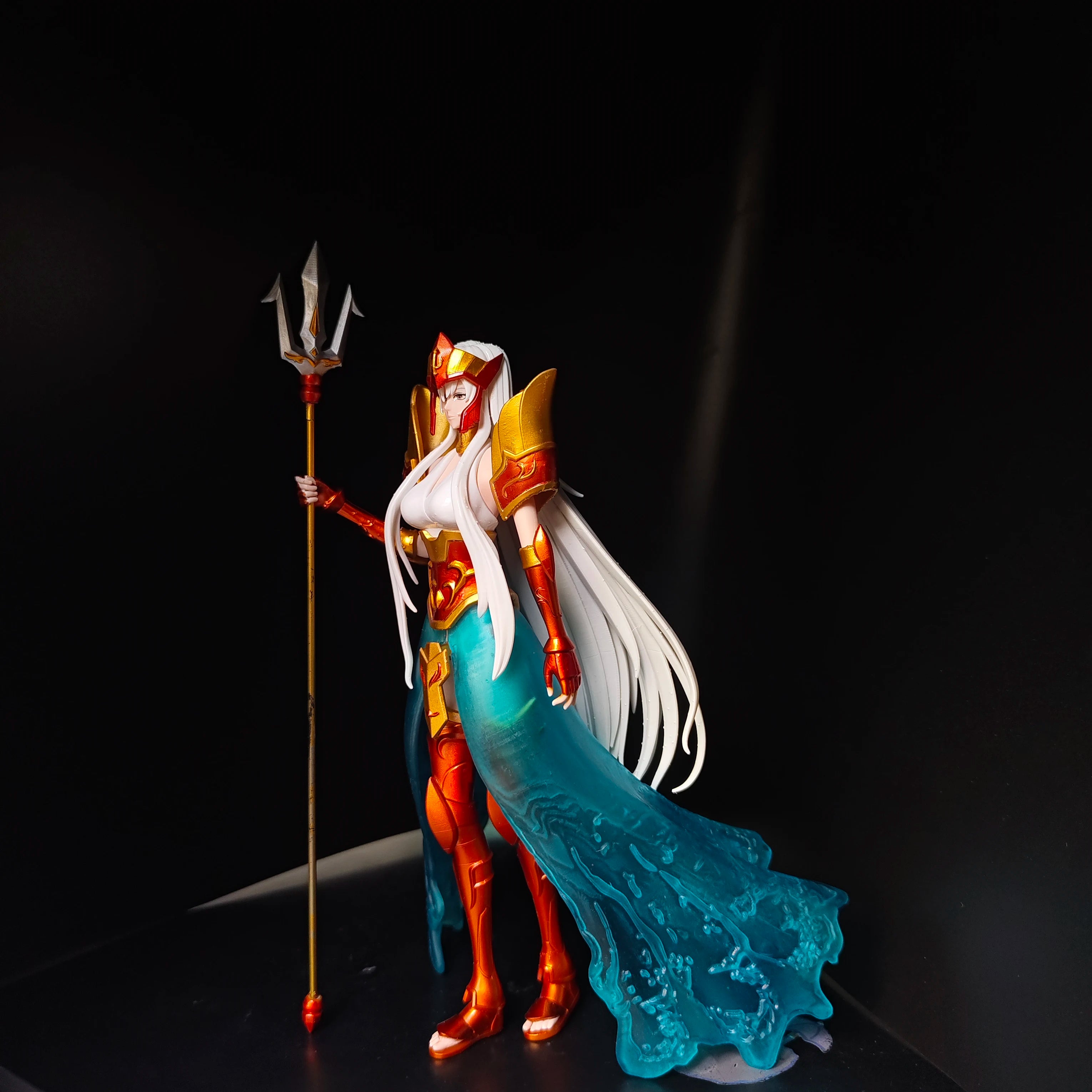 Saint Seiya The Lost Canvas Serafina the Female Sea Emperor and Athena Hades Statue Tough Resin Model