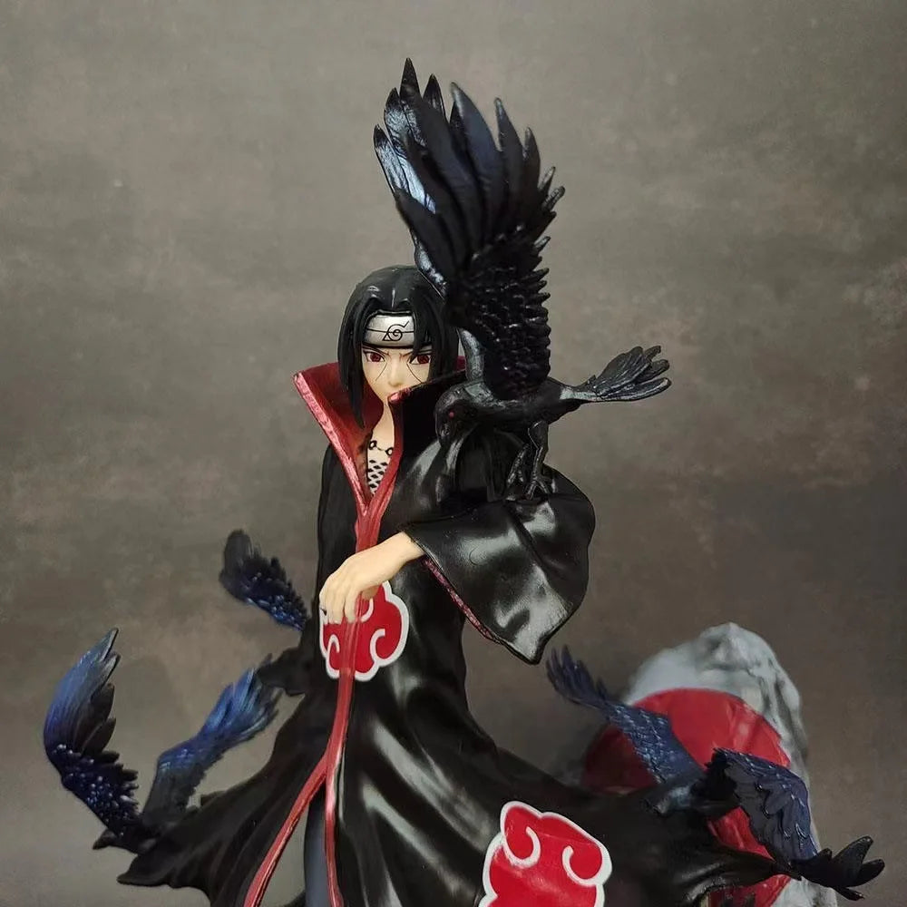 Naruto Crow Hall Itachi GK Uchiha Itachi Statue Anime Model Ornaments Hand-made Collection Gift