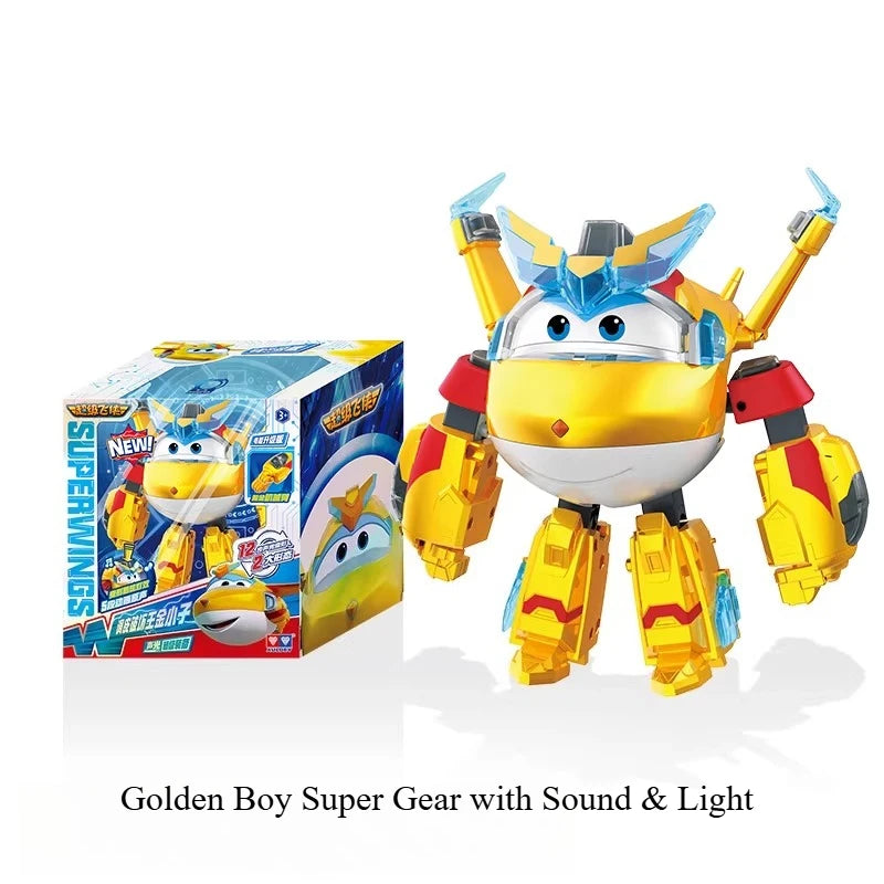 AULDEY Original Super Wings Toy Kofi Silver Shark Limited Edition Large Deformation Robot Boys Gift for Children's Day
