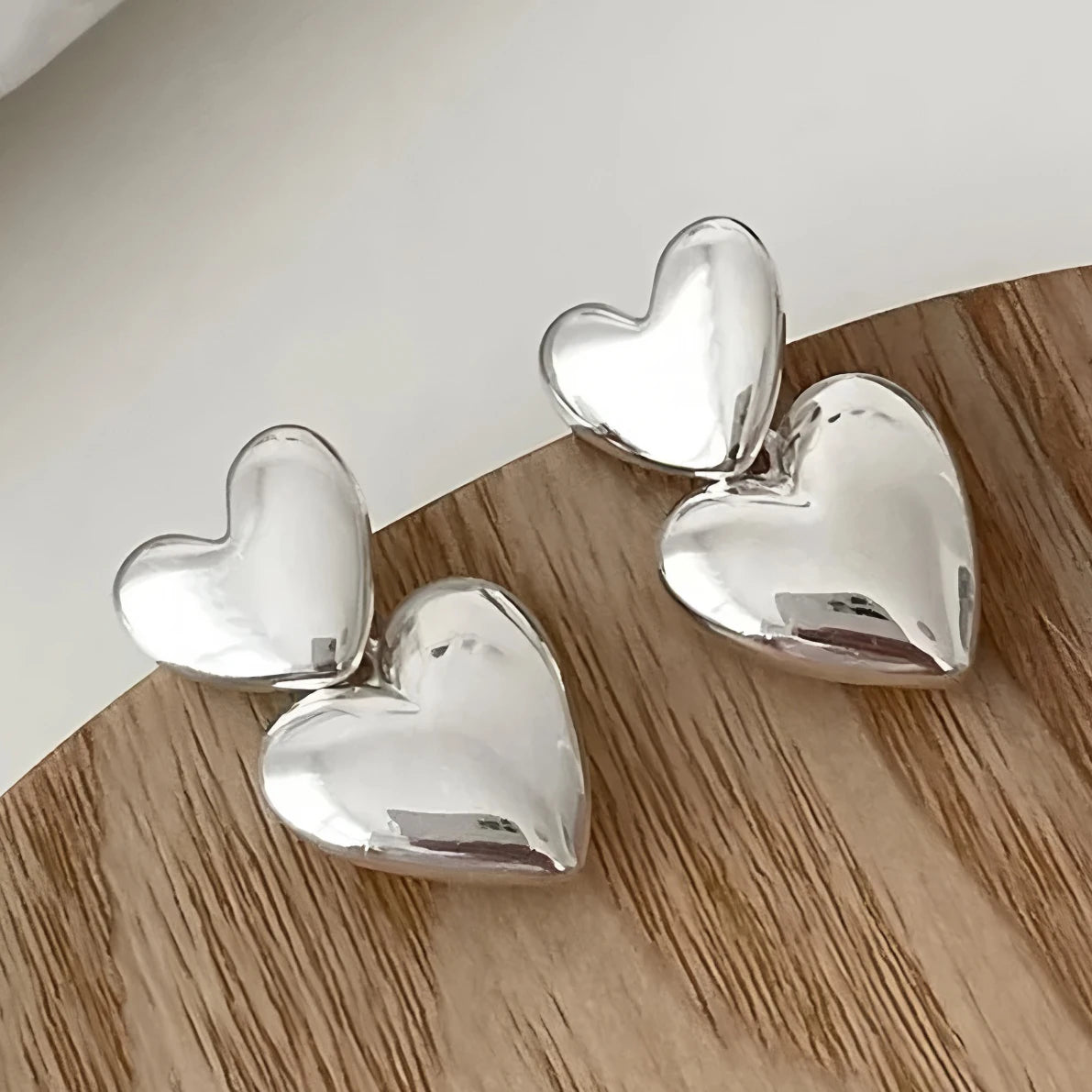 VENTFILLE 925 Sterling Silver Chunky Hoop Earrings for Women Geometric Circle Punk Ear Jewelry Party Gifts 2023 New Dropshipping