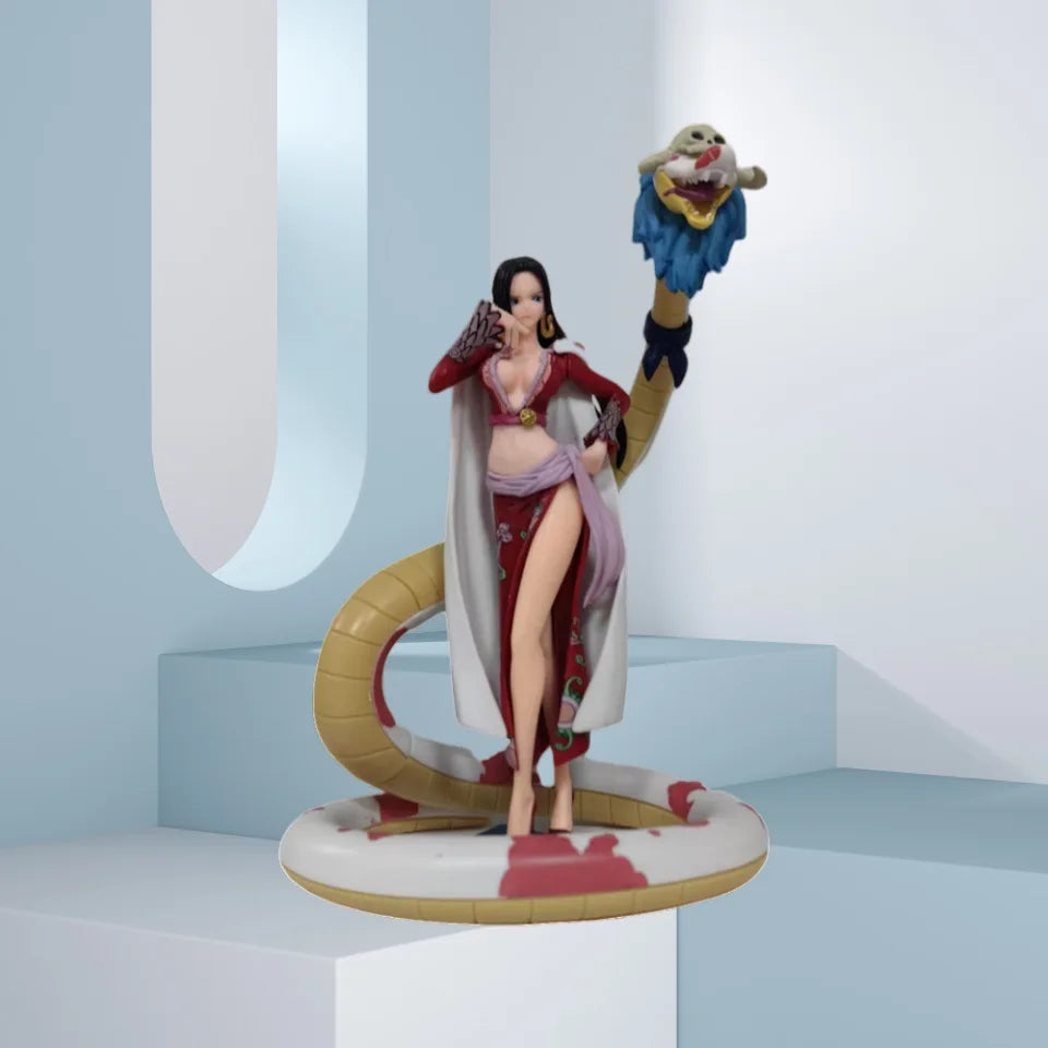 Neue One Piece Figur POP Snake Man Kaiserin Schlange Ji Han Cook Modell Desktop Dekoration Ornament Anime Handgefertigt