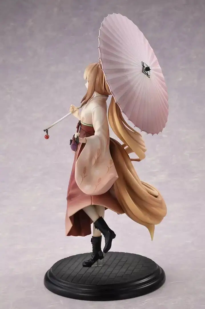In Stock Original Genuine Spice and Wolf Holo HoroAnime Figure PVC Hakama Kimono Action Figure Model Toy Collection Doll 24cm