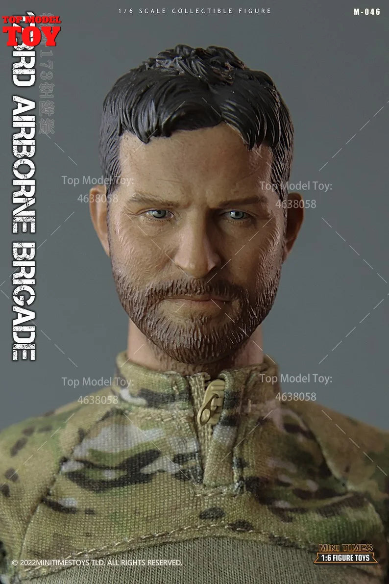 mini times toys M046 1/6 Scale USA 173rd Airborne Brigade Male Soldier Action Figure Body Doll Full Set for Collectible Toy
