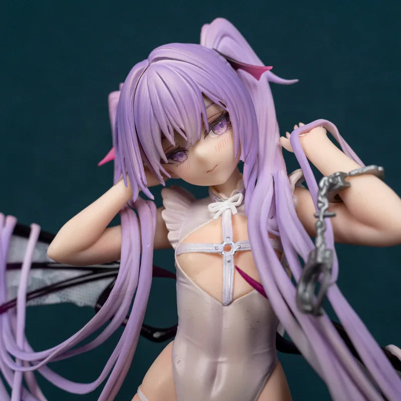 Generic Anime PVC Figure 25cm Eve Demon Girl Standing Pose With Handcuffs 1st Gen Statue Desktop Decoration Gift For Anime Fans