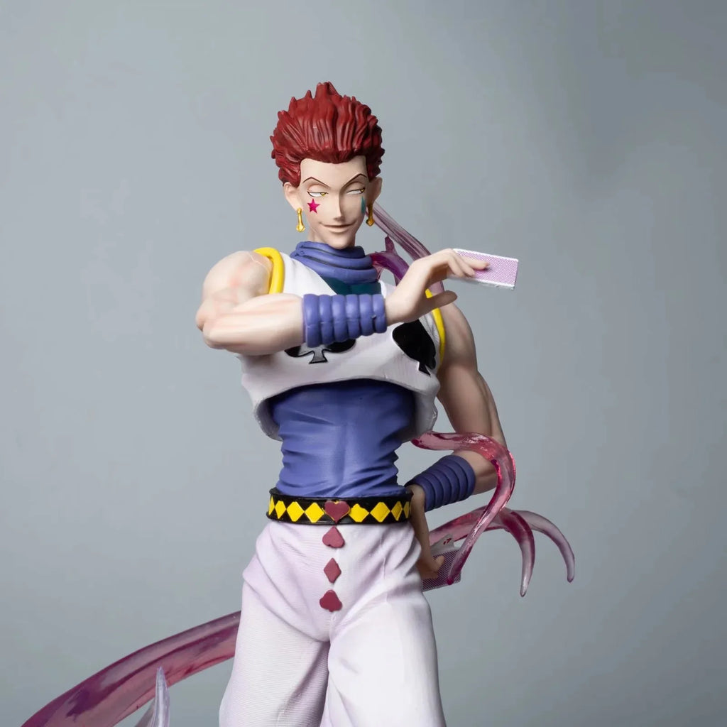 32cm HUNTER×HUNTER Hisoka Figure Anime Model Hisoka Action Figure Double Head PVC Figurine Kids Toy Gifts for Boys Ornaments