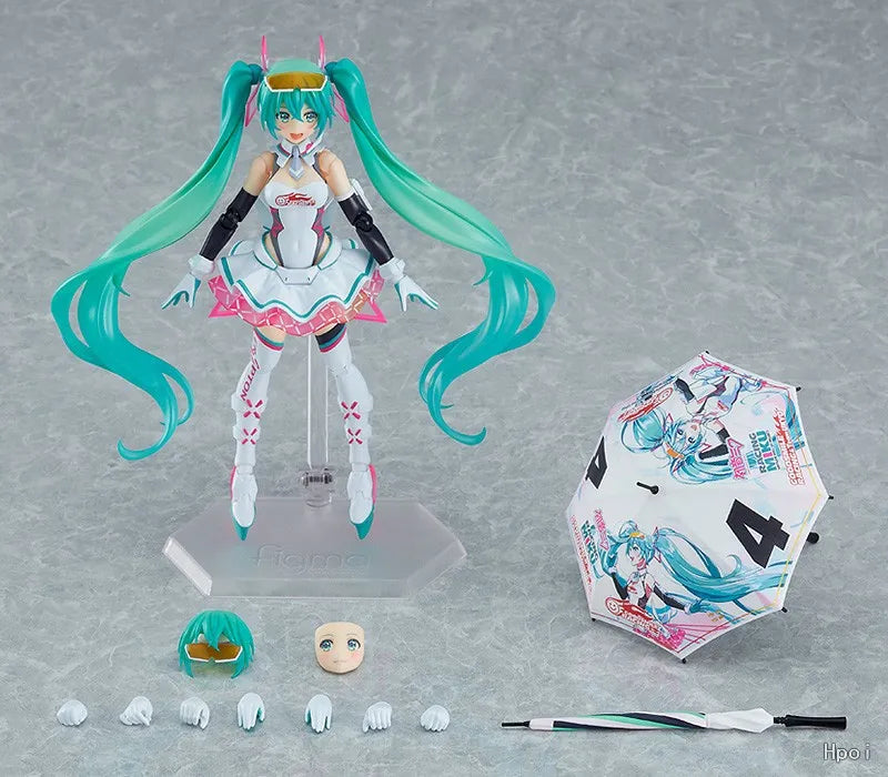 【In Stock 】Original GSC GT Plan Racing Future 2021 Figures Animation Ornaments Gifts  Figma SP-138 Hatsune Miku