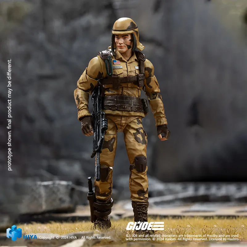 1/18th HIYA EMG0365 Male Soldier Doll Full Set Moveable Action Figure About 10.5CM with Platform Gift For Fans Collect