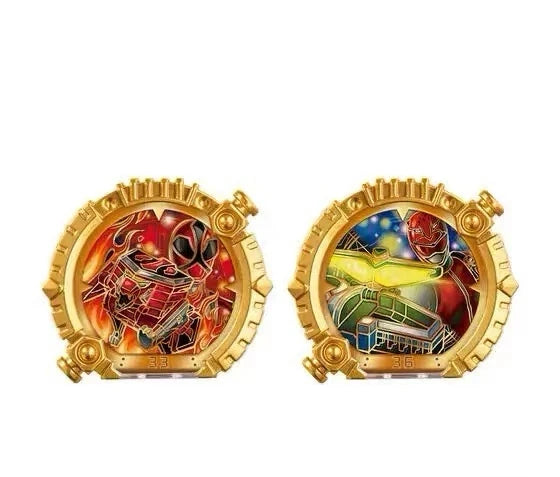Bandai Genuine DX No.1 SENTAI GOZYUGER TEGASWORD Leon Buster 50 Sentai Ring Figure Toys Gift Collectible Model