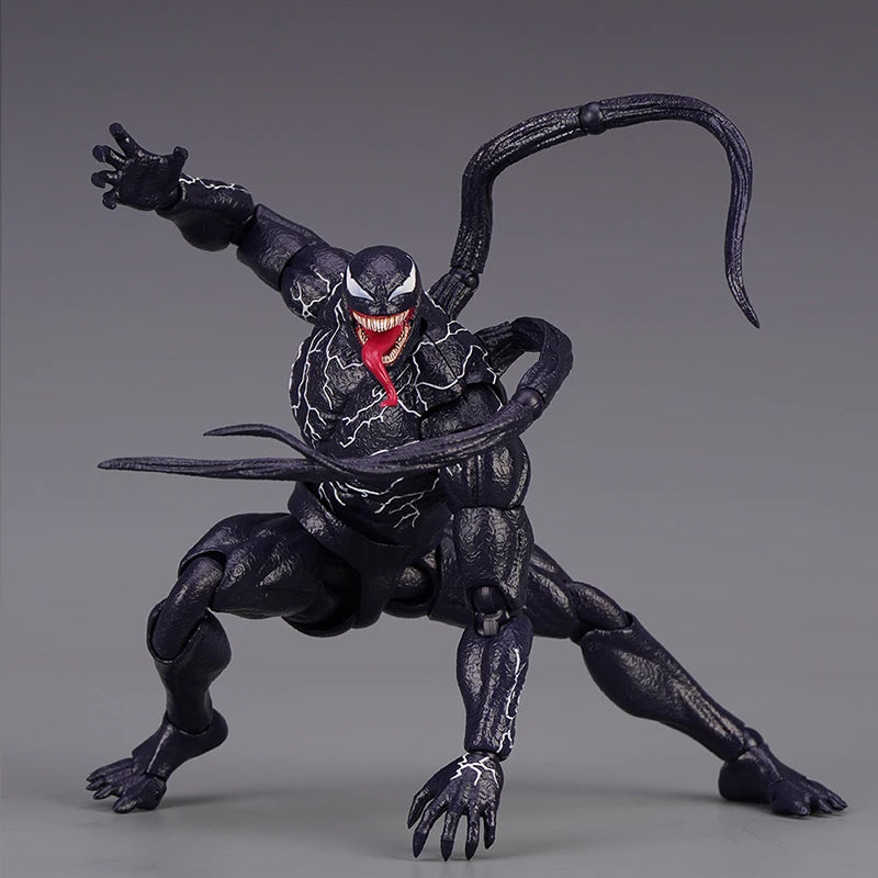 SHF Venom Action Figure Joint Movable Toys Venom 2 Symbiont Change Face Statue Model Doll Collectible For Toy Gift