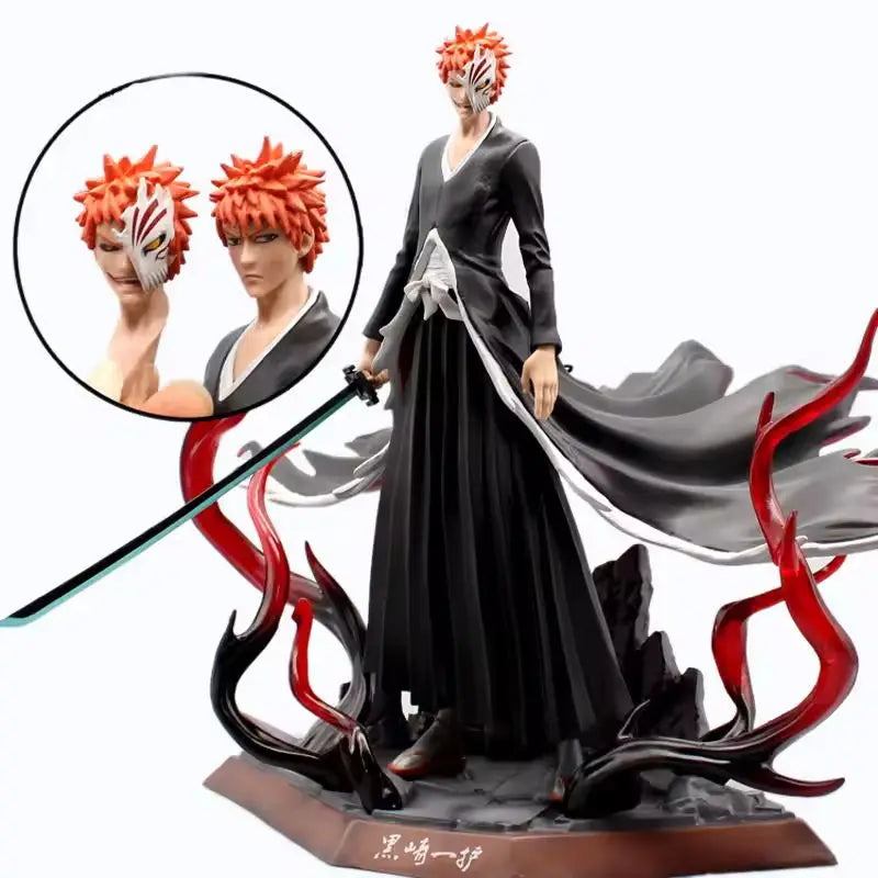 Anime Bleach Kurosaki Ichigo Action Figure 28cm PVC Collectible Model Toy Excellent Gift for Display Top Figurine