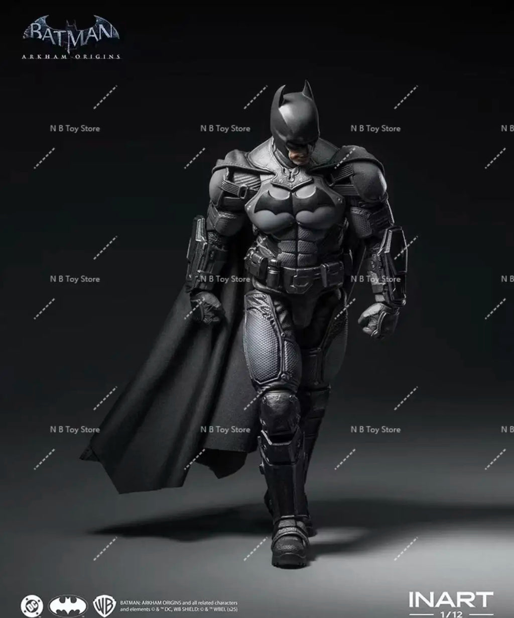 In Stock Original INART Batman: Arkham Origins Batman 1/12 Scale Anime Action Figure Toy Collectible Gift