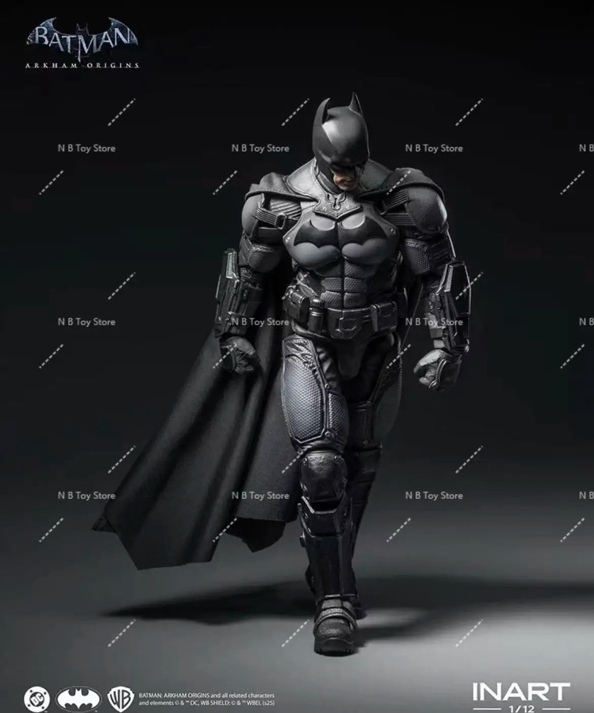 In Stock Original INART Batman: Arkham Origins Batman 1/12 Scale Anime Action Figure Toy Collectible Gift