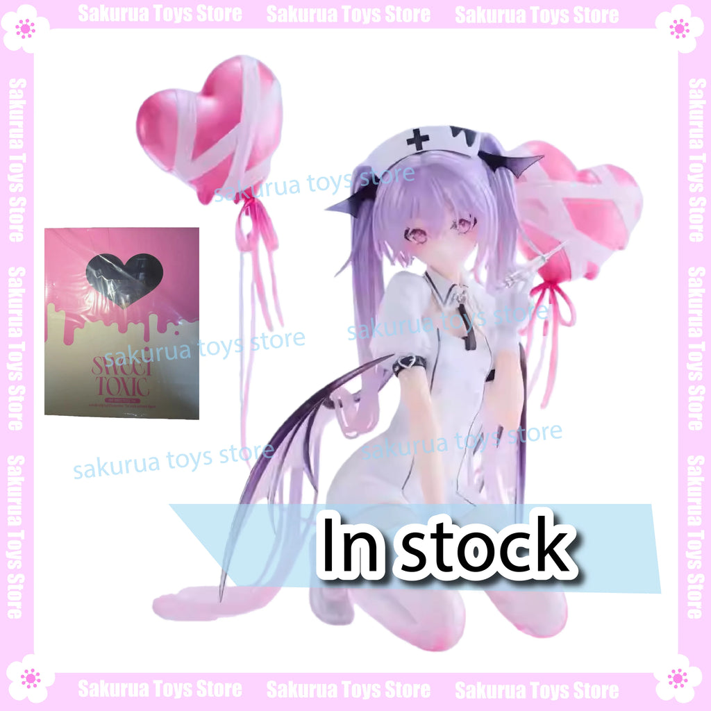 In Stock Pink Charm Eve Nurse SWEET TOXIC Figure Scenery Ornament Model Boy Gift Peripheral Action Figure Collection Gift