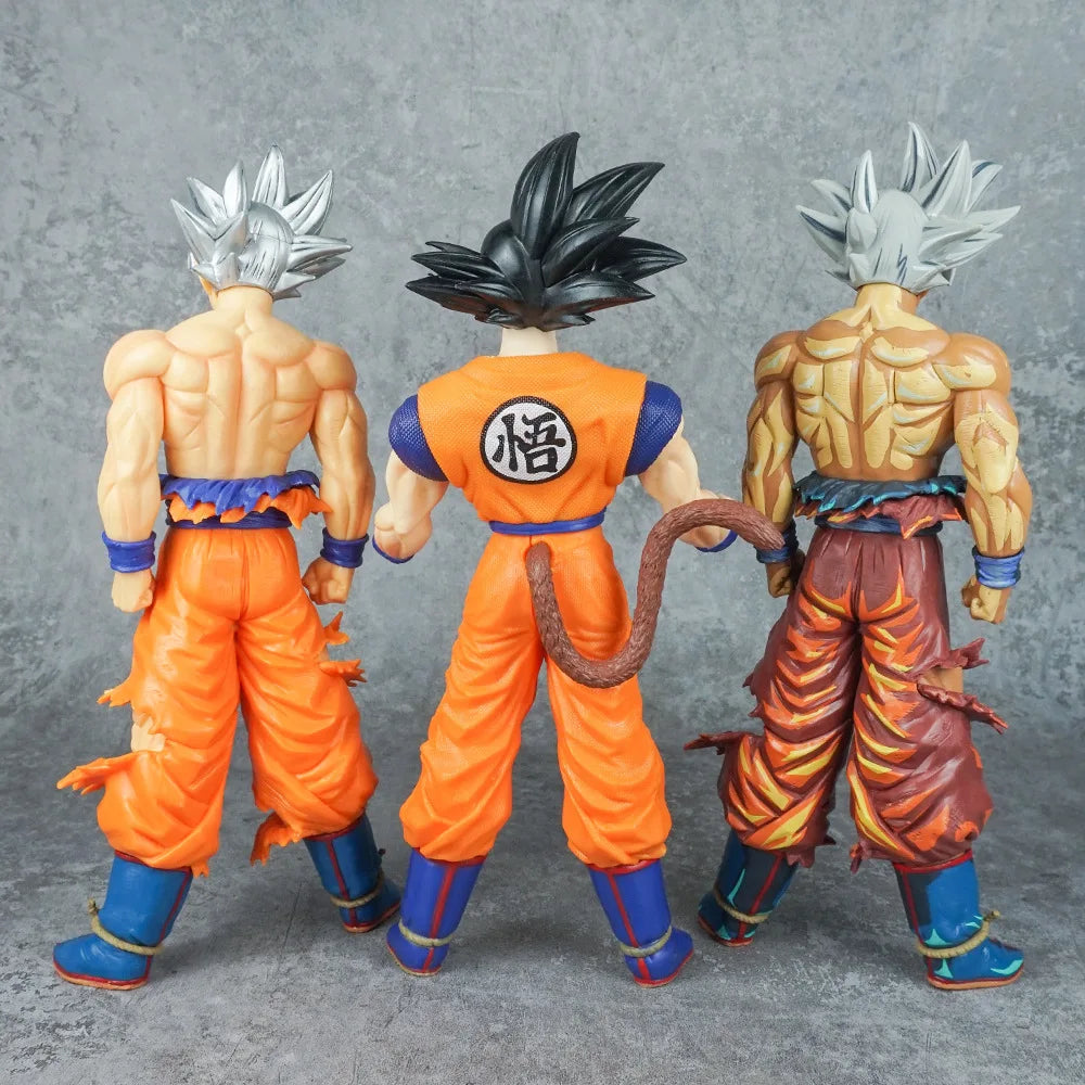 30CM Anime Dragon Ball Sun Wukong Free Anime Color Painting Large Model Toy Gift Collection Action Figure Resolution of Soldiers
