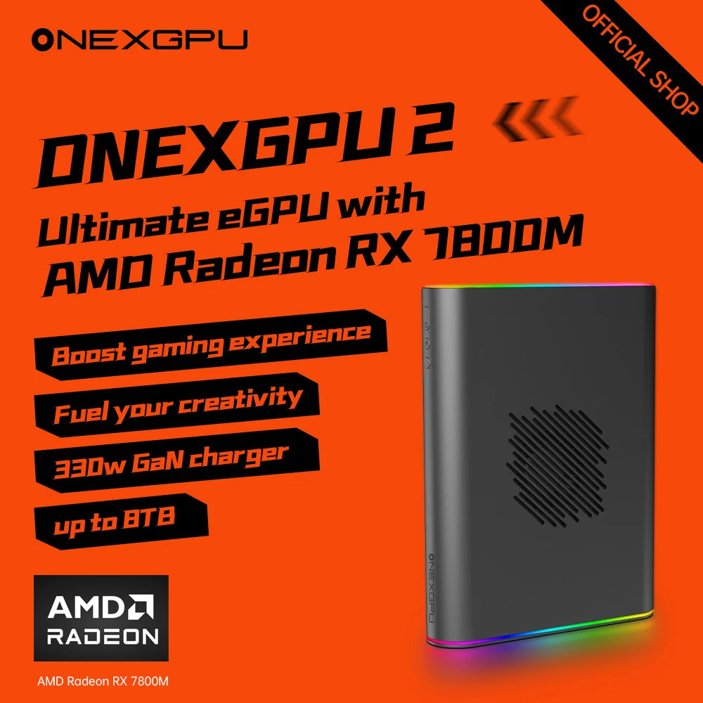 Newest  Onexplayer External Gpu Onexgpu 2 With storage12GB  AMD Radeon RX 780OM Graphics Expansion Dock Oculink USB 4