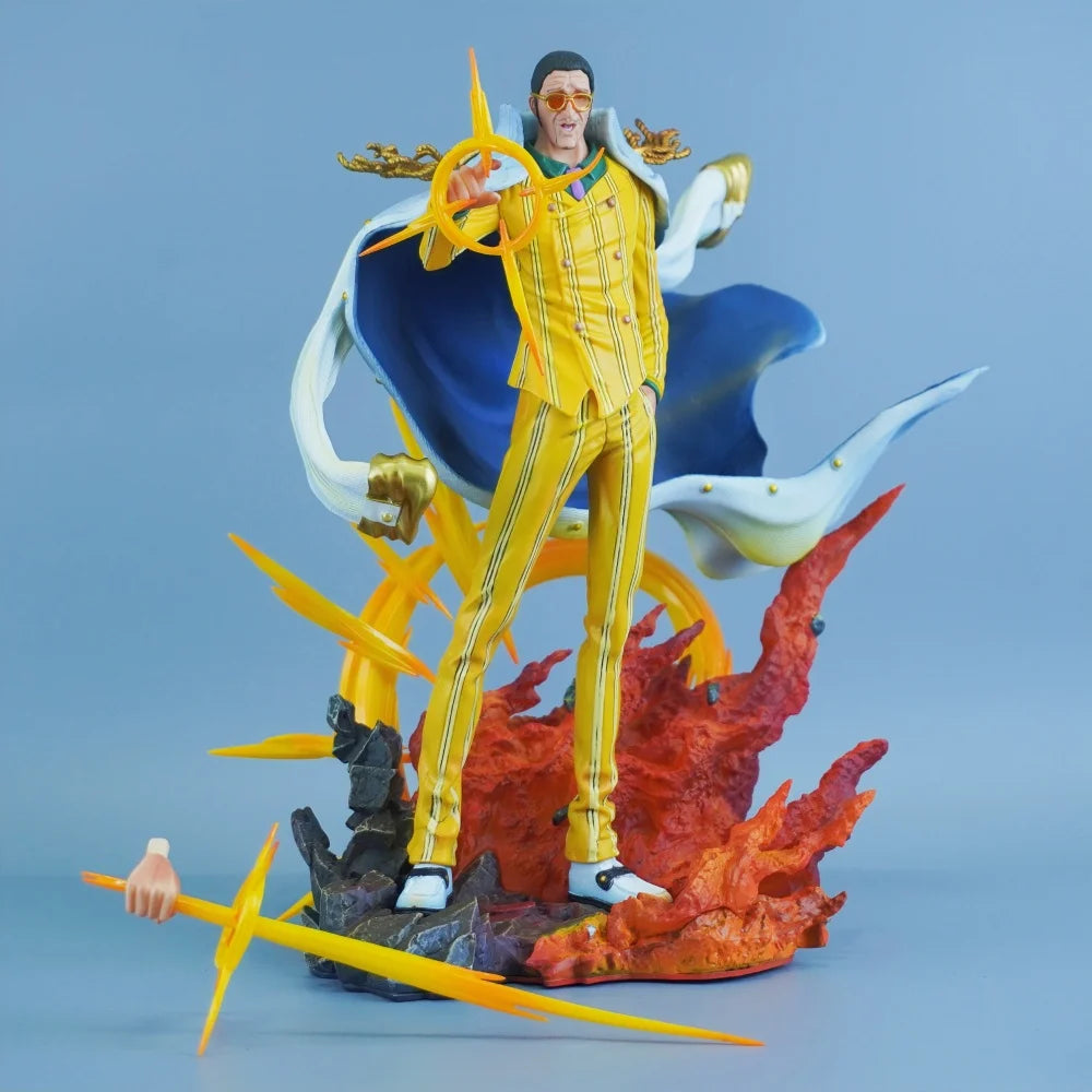 27.5cm/10.83in Anime One Piece Figure Borsalino Action Figures Pvc Statue Desktop Ornamen Collection Model Toys Gifts