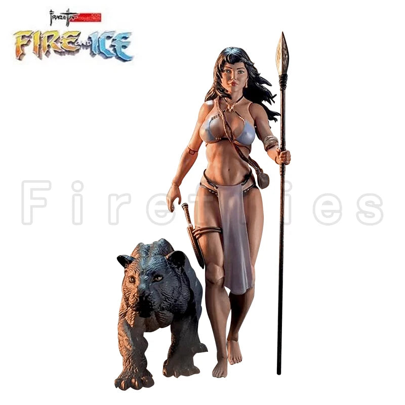 [Pre-Order]6inches 1/12 Frazetta Girls Action Figure Fire and Ice ICON Collectibles Dark Wolf Teegra Ver2 Anime Model Toy