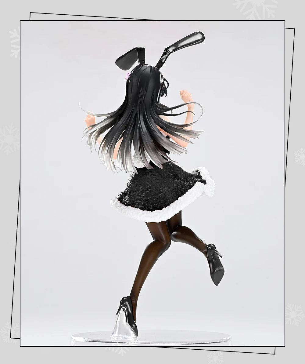In Stock TAITO Coreful Mai Sakurajima Winter Bunny Ver Desktop Cute Doll Anime Figures Kawaii PVC Gift Toys Collectible Models