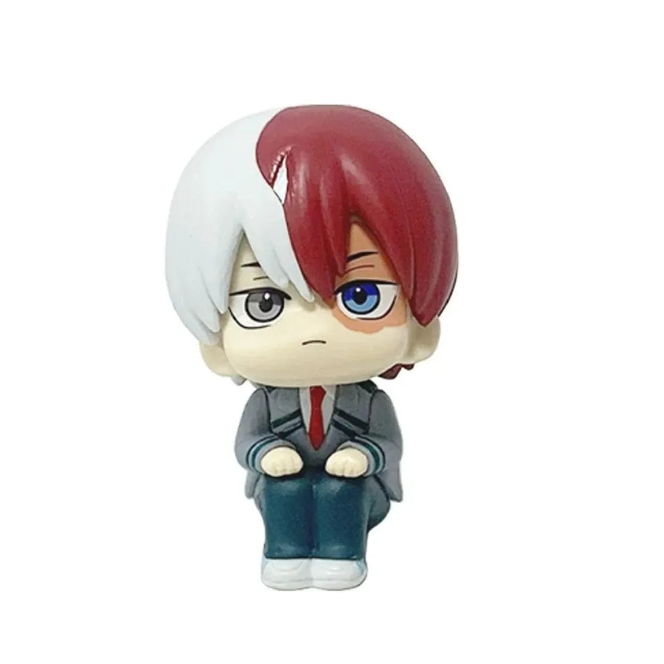 10cm boku no hero academy anime figure midoriya izuku action figure bakugo katsuki/todoroki shoto statuette pvc collection toys