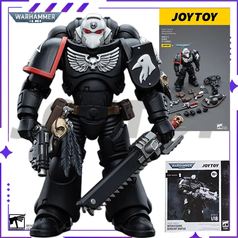 [In Stock] JOYTOY Original 40K1/18 Mobile Doll Warhammer 40000 Dark Crow Guard Arbitrator Mobile Joint Model Toy Gift Collection