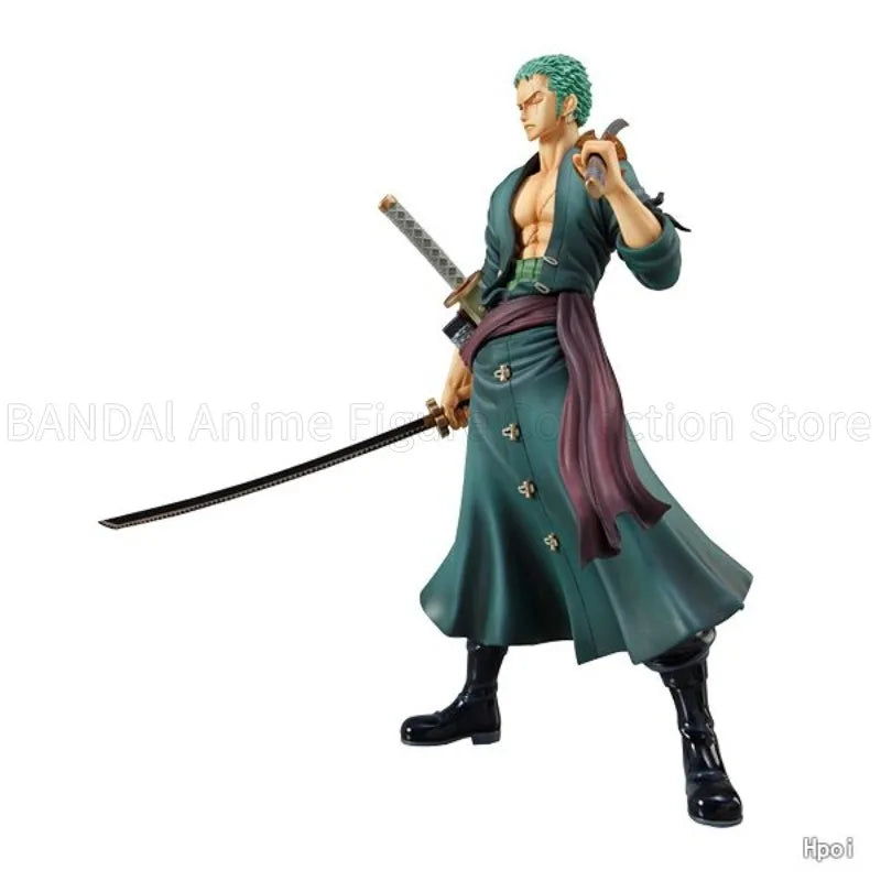 In Stock Original MegaHouse Portrait of Pirates ONE PIECE "Sailing Again" Roronoa Zoro Anime Characters Models Ornaments