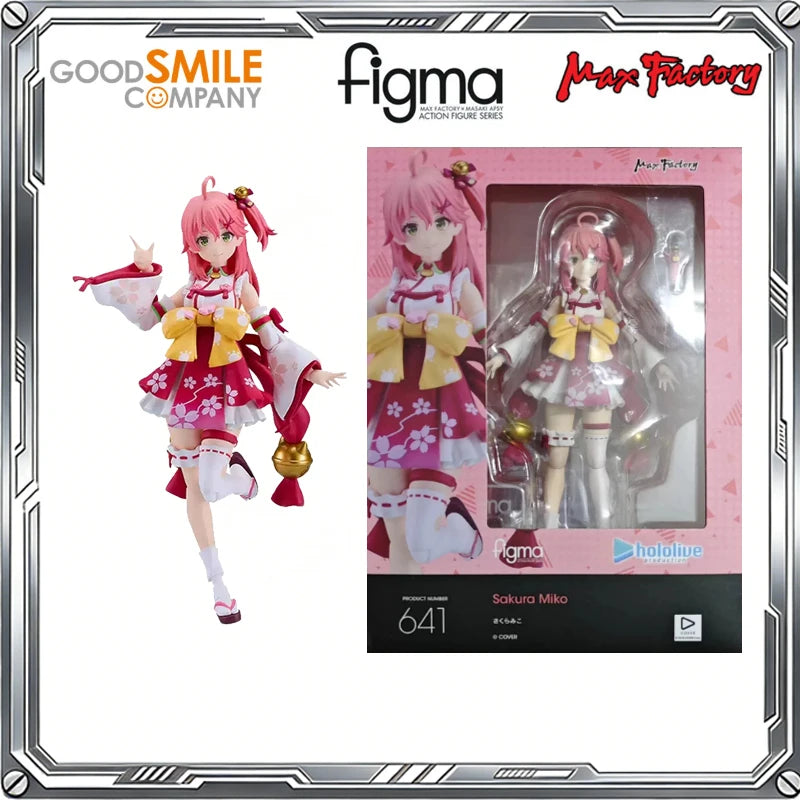 Good Smile Genuine Max Factory figma hololive Anime Hoshimachi Suisei Gawr Gura Shiragane Noel Mori Calliope Action Figure Toys
