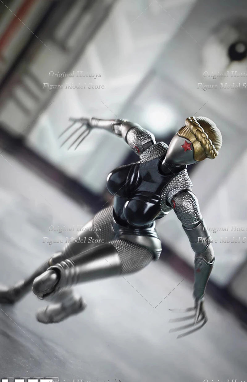In Stock Wikeetoys WKT002 1/12 Scale Female Soldier Atomic Twinnies Robot Full Set 6-inches Action Figure Model Doll Gifts