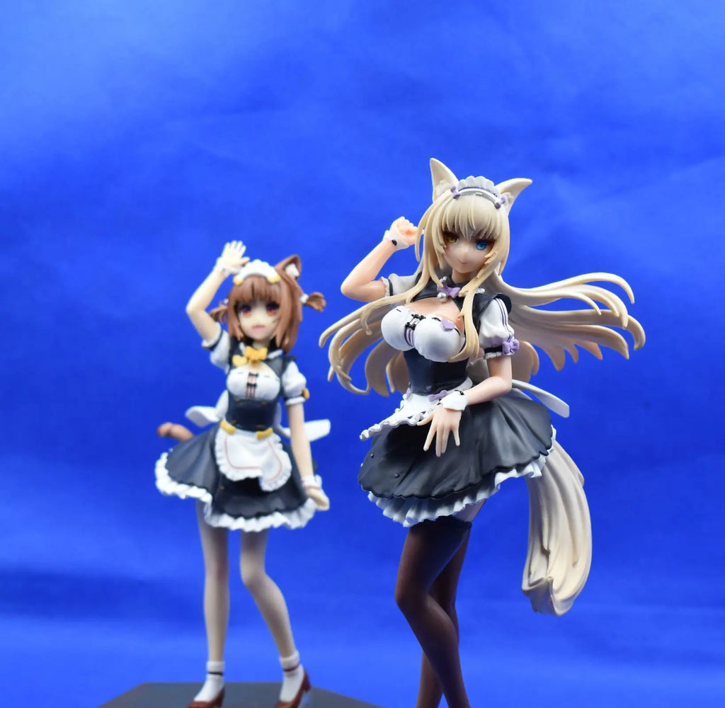 19CM Anime Nekopara Coconut Figure Standing Maid Outfit Ver Anime Azuki Model Toy Gift Collection Action Figure PVC