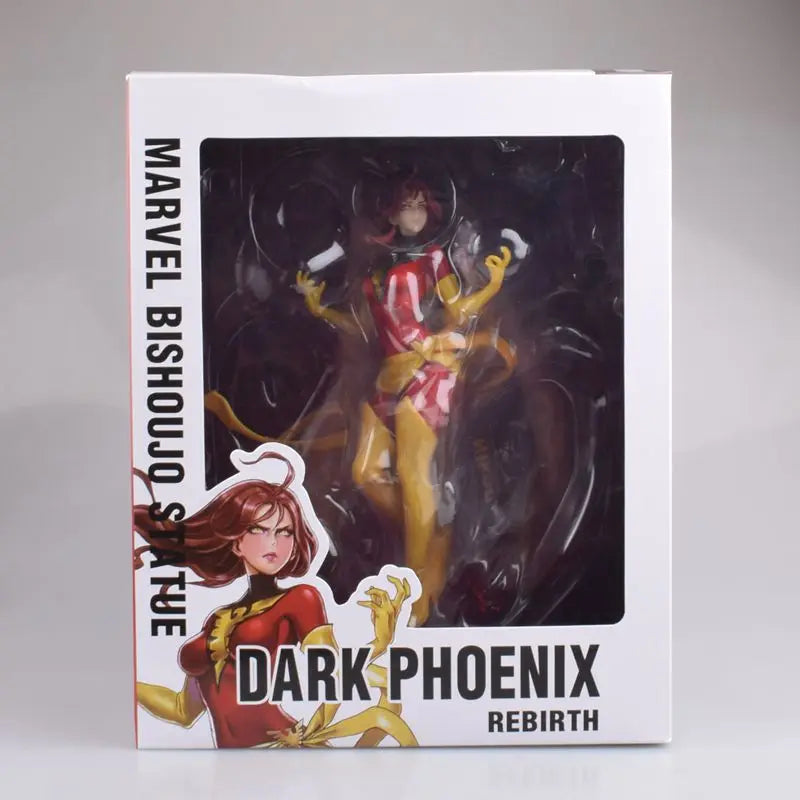 23cm X Men Dark Phoenix Jean Grey 1/7 Beautiful Girl Figure Model Statue Boys Collection Desktop Decoration Ornament Toys Gifts