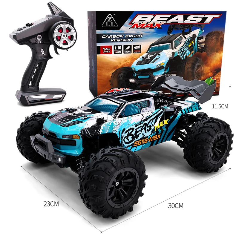 SG116MAX 80KM/H Високоскоростна RC кола Безчеткова 4WD Офроуд Дрифт Кола с дистанционно управление 1:16 Професионални състезателни коли SG116PRO 40KM/H