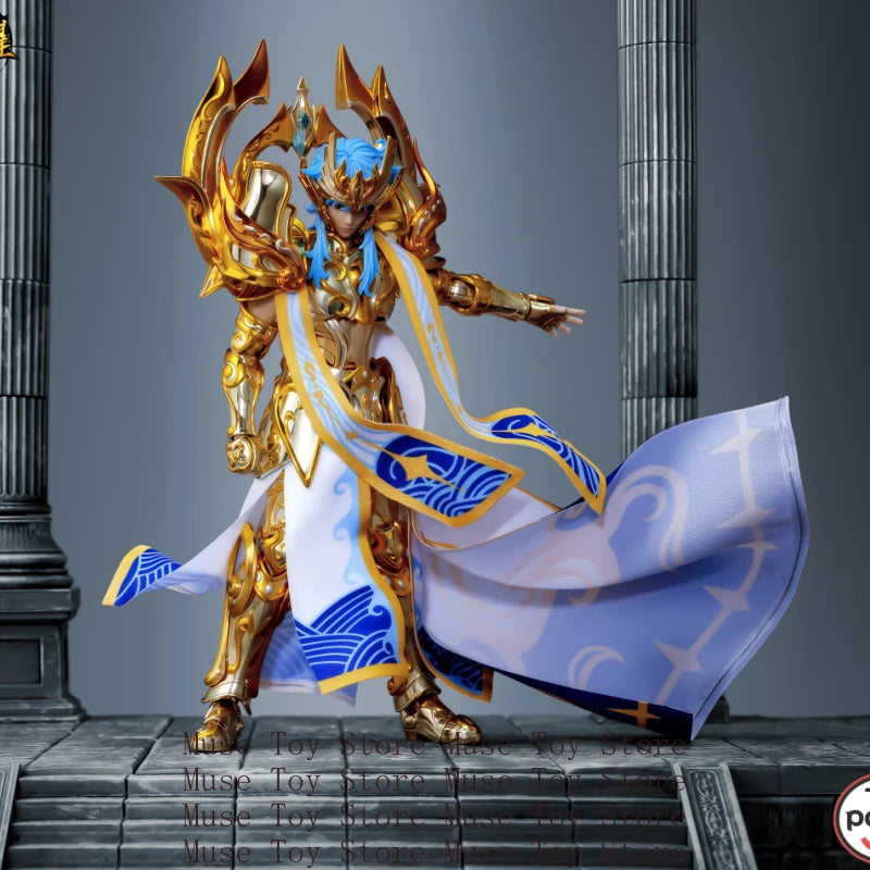 In stockr Toypoint/TP Saint Seiya Myth Cloth EXM Aquarius Camus SOG Totem/Object Gold Knights of the Zodiac Action Figure