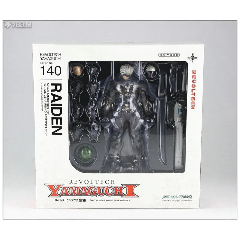 Kaiyodo Original Rotary Technology Yamaguchi Style 140EX Thunderbolt Raiden White Ver Action Figure Model Toys Gifts for Boys