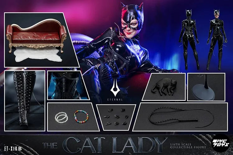 IN STOCK ETERNAL  ET-X10 Normal Version 1/6 Catwoman Anti-hero Action Penguin Soldier Scene Ornament 12" Cat Lady Model Toy