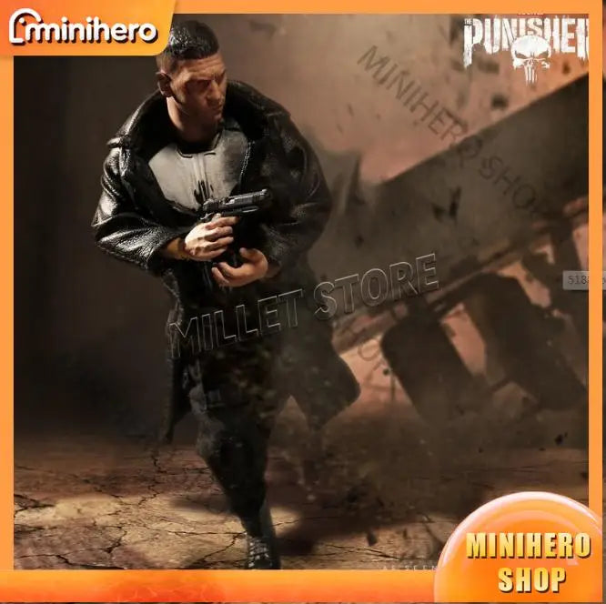 In Stock Mezco ONE12 Punisher Action Figure Anime Collectible Toy Model for Adults Kids Fans Gifts Marvel Inspired PVC Statue