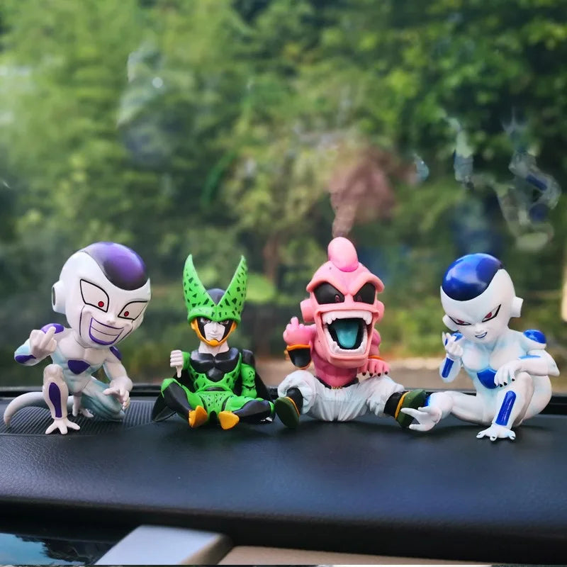 Anime Dragon Ball Z Majin Buu Frieza Cell Figure Toys Funny DBZ Fat Buu PVC Figurine Collection Model Dolls Birthday Gifts Kids