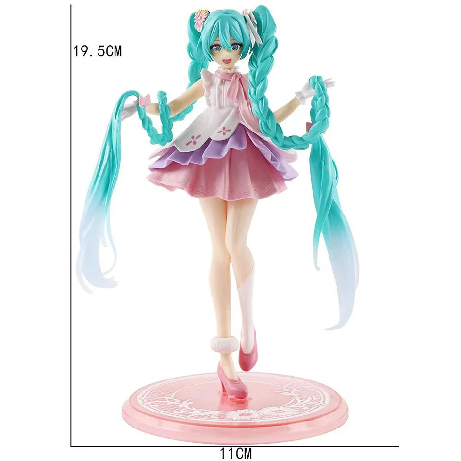 Hatsune Miku Action Figures series Kawaii Swimsuit Vocaloid PVC Collectible Model Toys Girl Gift