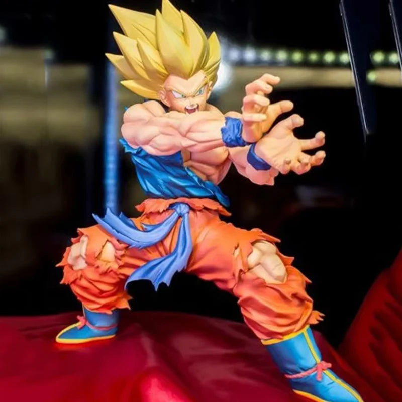 18CM Dragon Ball Z Super Saiyan Blue Gogeta Figure Toys Anime DBZ PVC Figurines Collection Model Desktop Decoraction Gifts Kids