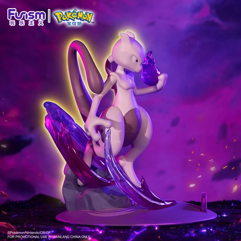 Anime Pokemon Cool Mewtwo Action Figures High-Quality Original Genuine Collect Model Ornaments Kids Toys Birthday Gift
