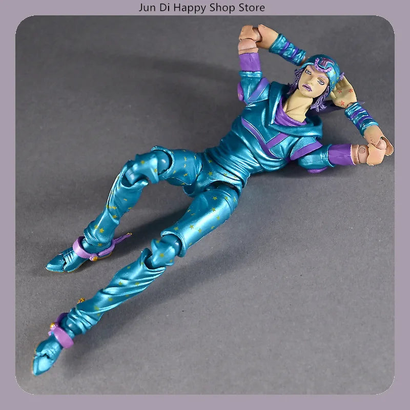 JoJo's Bizarre Adventure Jonathan Joestar Steel Ball Run Articulated Figure Model Statue Collectible Decoration Ornament Toy Gif