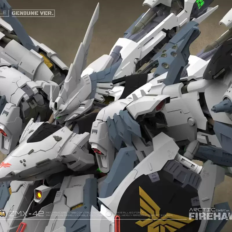 1/100Scale Mechanicore 10th Release 10th Anniversary Commemorative Edition ZMX-42 "Firehawk" White Nightingale Plastic Model Kit