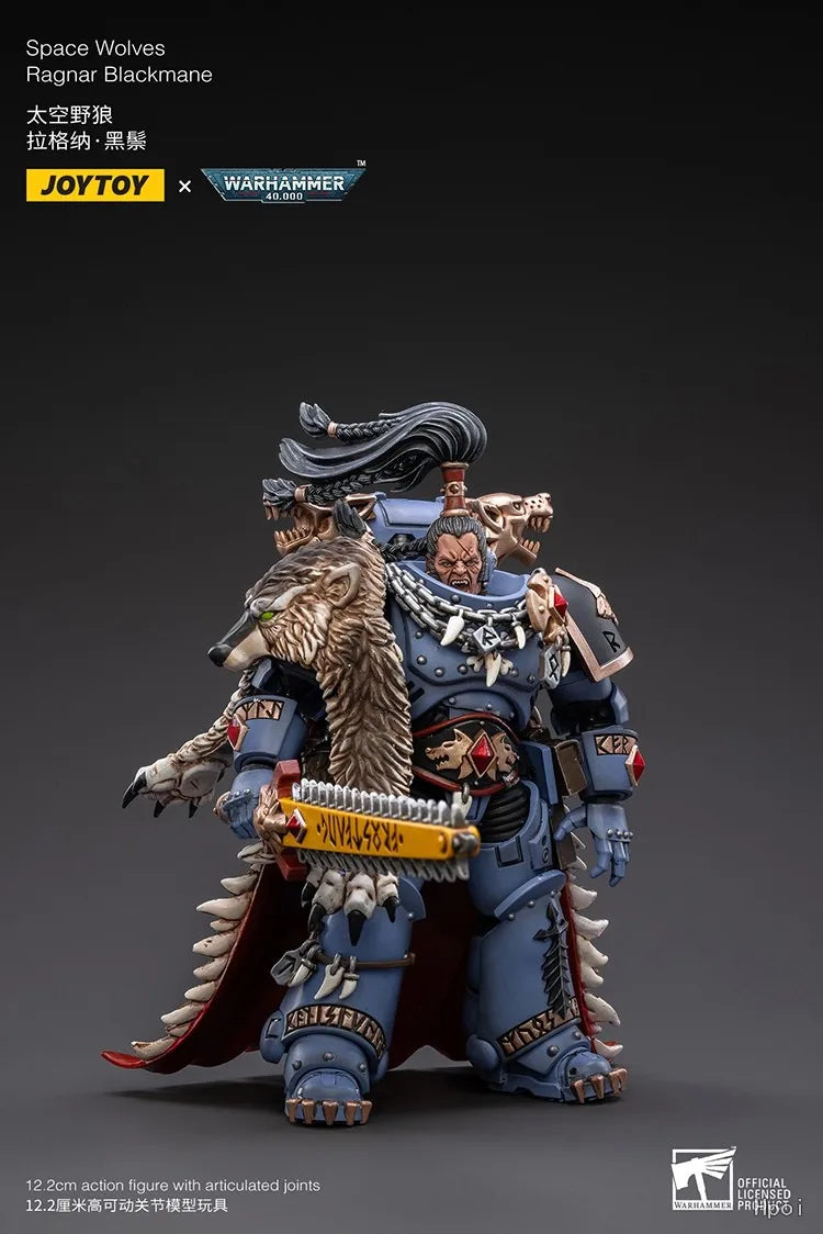 【FS】JOYTOY Warhammer 40K Scale 1/1 Action Figures Space Wolves Ragnar Blackmane Models Toys Gifts